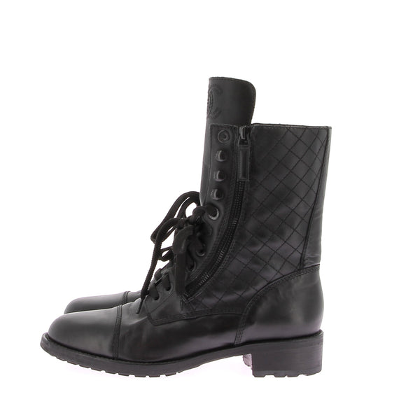 Boots en cuir noirs