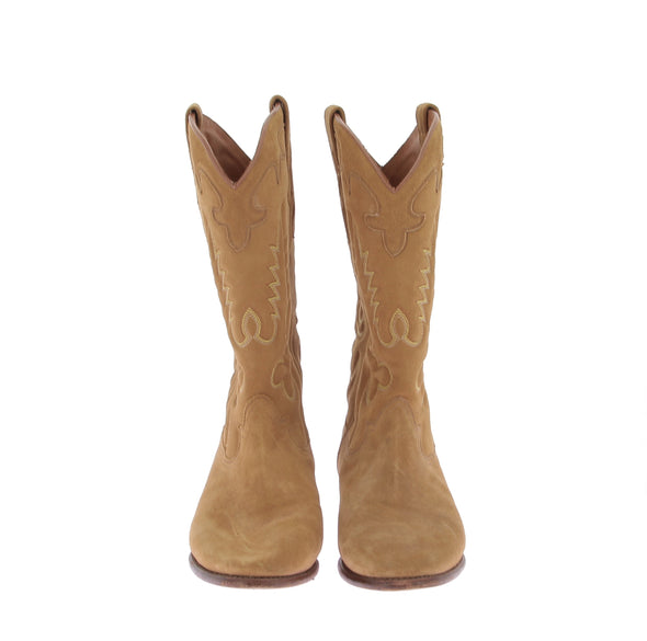 Bottes en daim beige "Midnight"