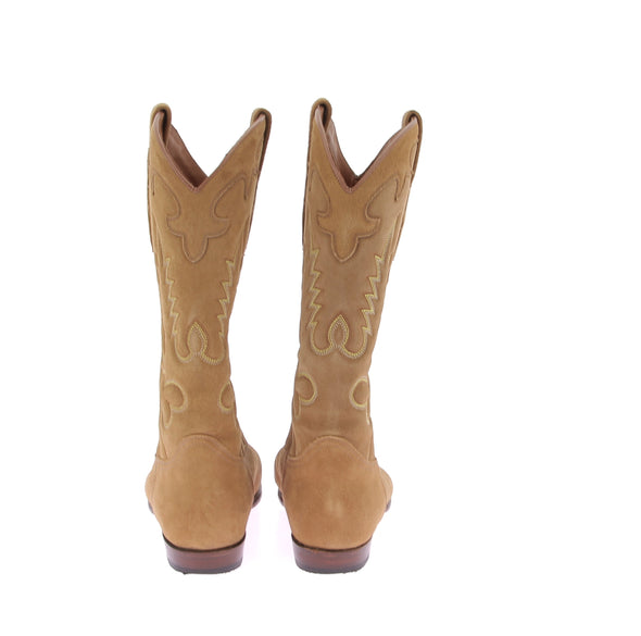 Bottes en daim beige "Midnight"