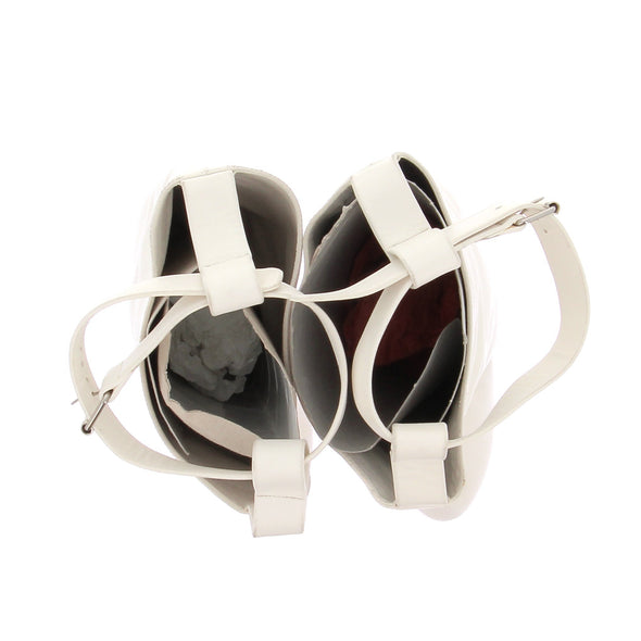 Bottes à talons blanches