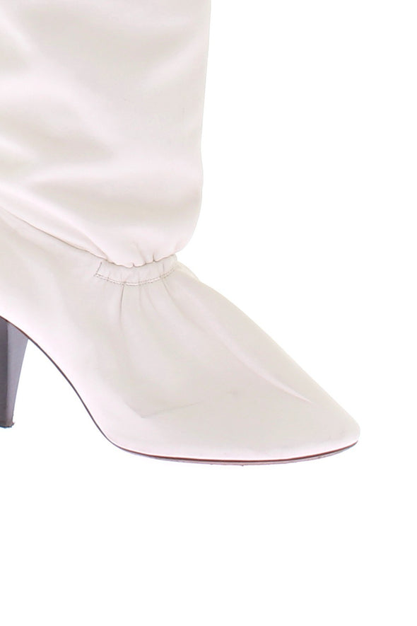 Bottes à talons blanches