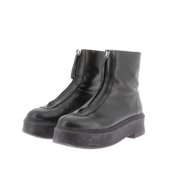 Bottes en cuir noires