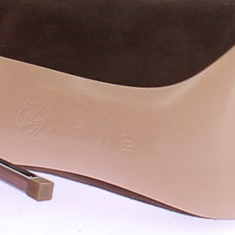 Bottes à talons en daim