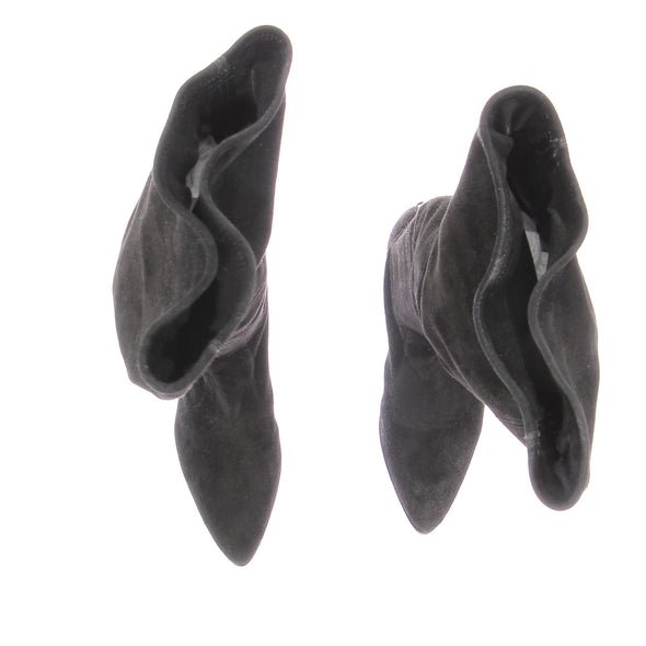 Bottes hautes en daim