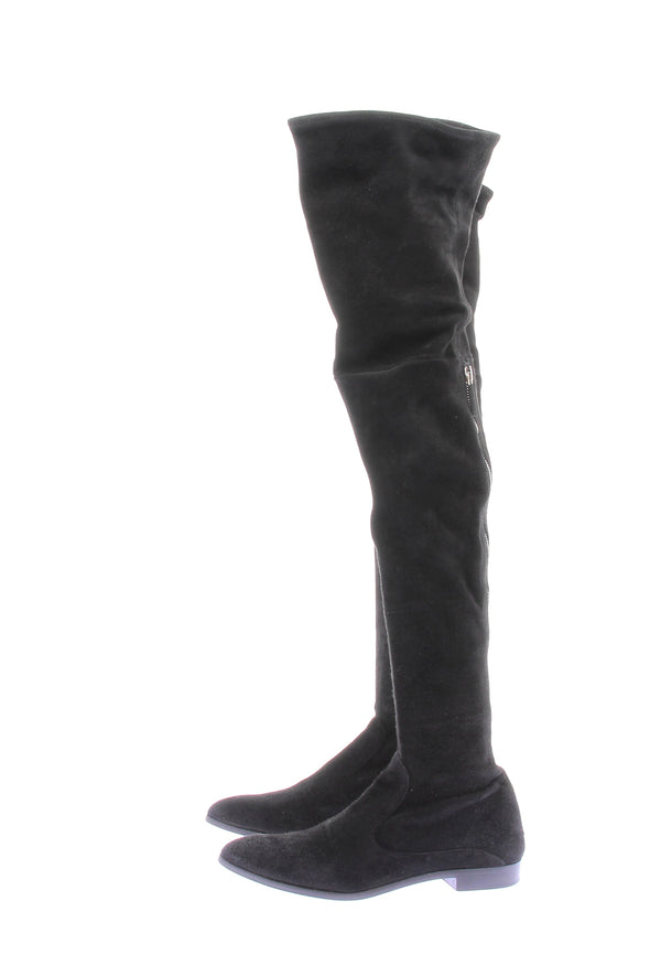 Bottes hautes en daim