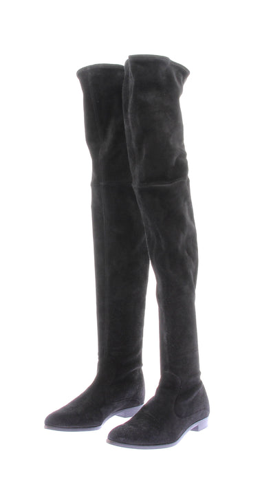 Bottes hautes en daim