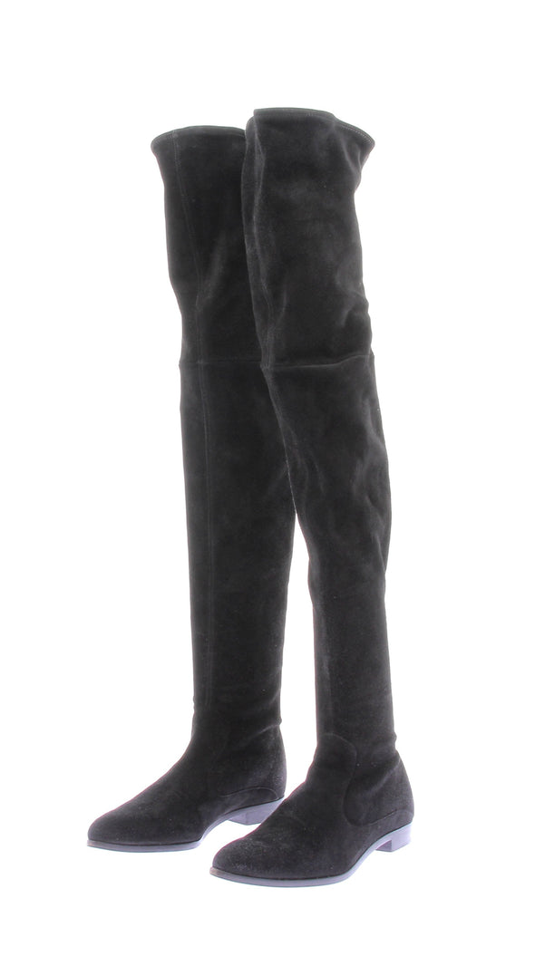 Bottes hautes en daim