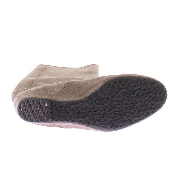 Bottes en daim taupe