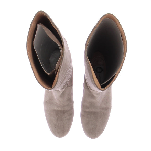 Bottes en daim taupe