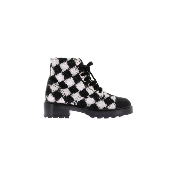 Bottines en tweed