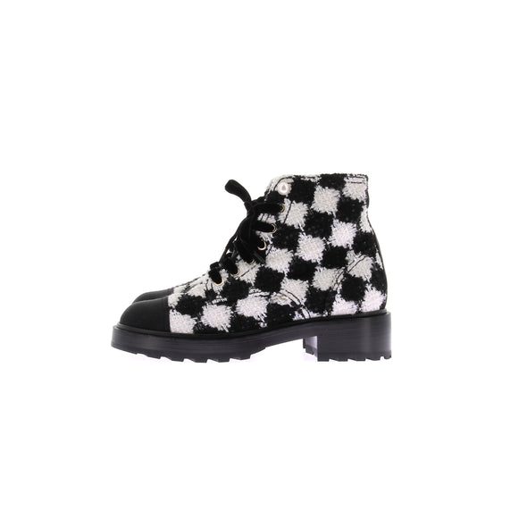 Bottines en tweed