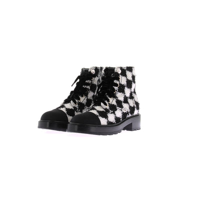 Bottines en tweed