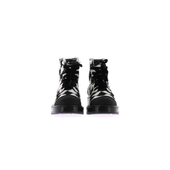 Bottines en tweed
