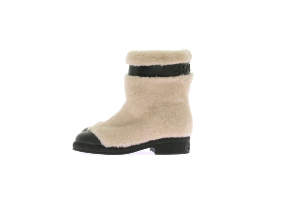 Bottines fourrées et cuir