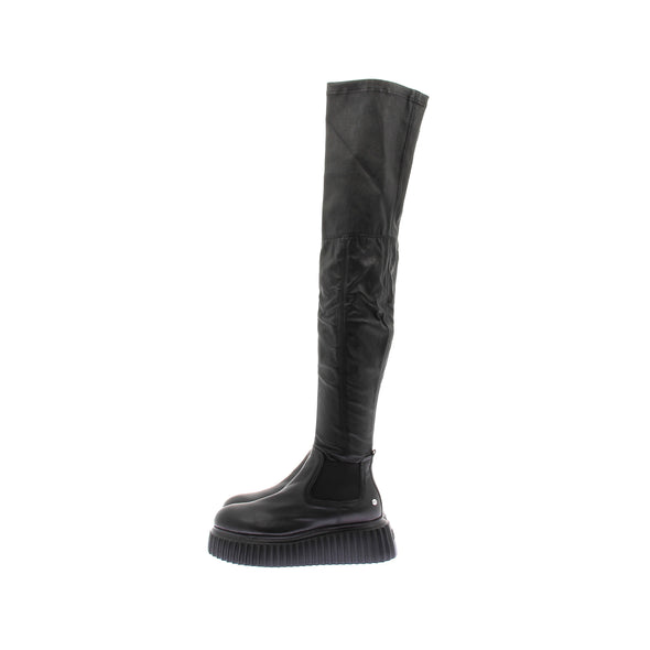 Bottes hautes en cuir
