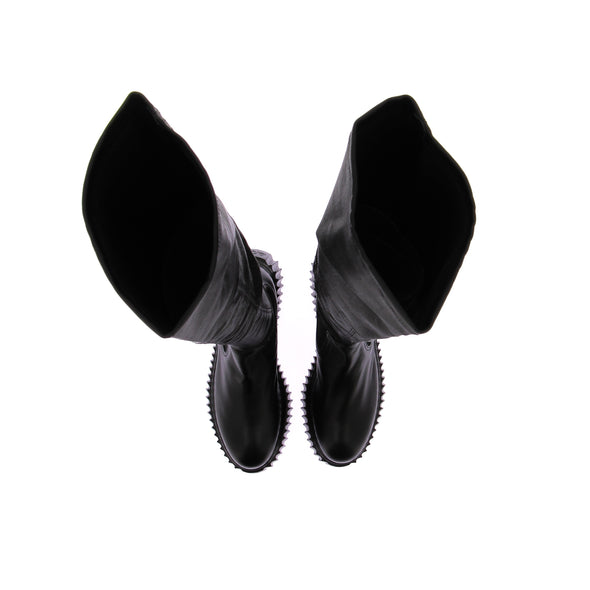 Bottes hautes en cuir