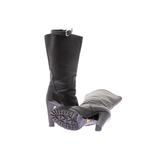Bottes à talons noires