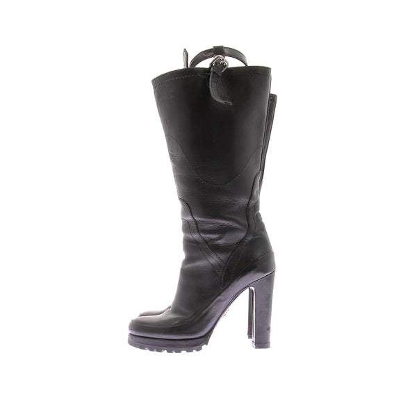 Bottes à talons noires