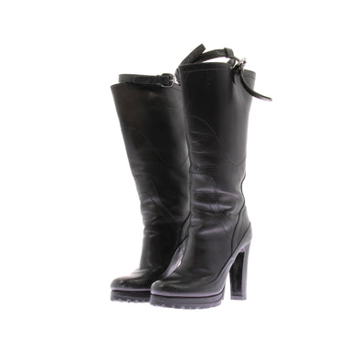 Bottes à talons noires