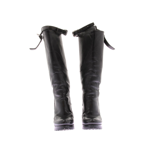 Bottes à talons noires