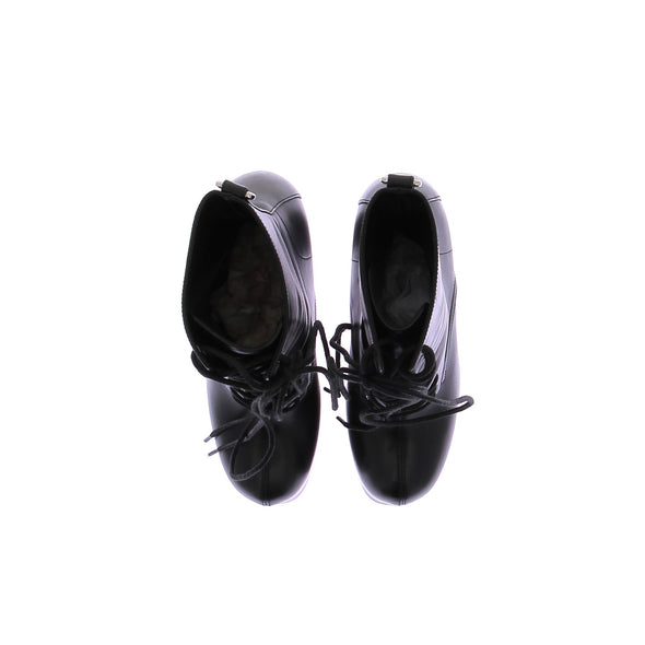 Bottines à talons en cuir