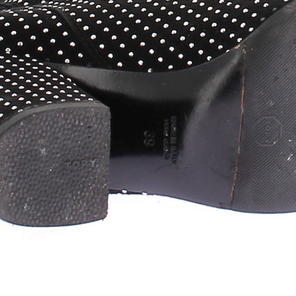 Bottine à talons avec strass