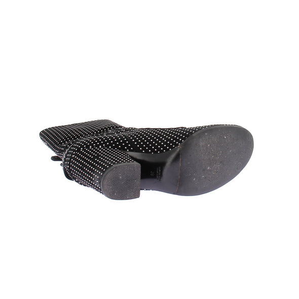 Bottine à talons avec strass