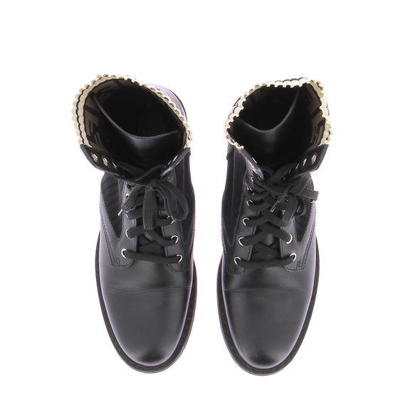 Bottines noires "Rockoko"