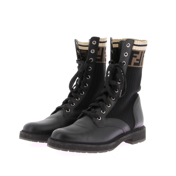 Bottines noires "Rockoko"