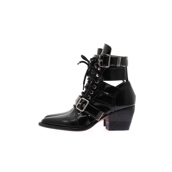 Bottine à talons noires