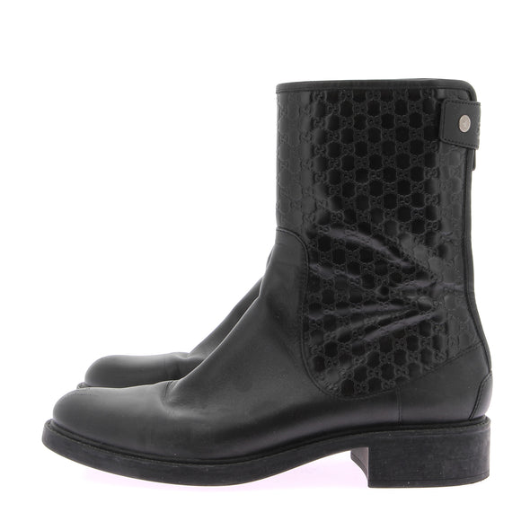 Bottines en cuir noires