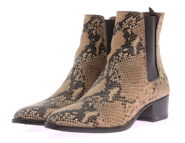 Bottines à imprimé python