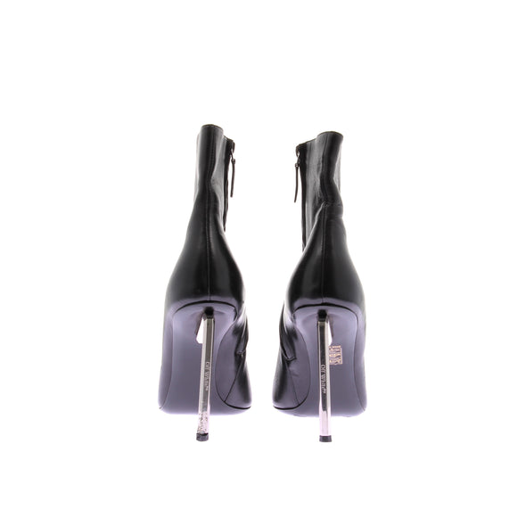 Bottines à talons en cuir