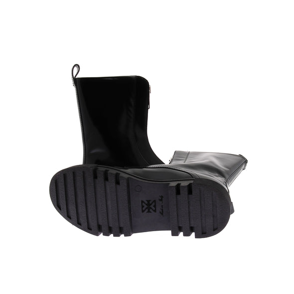 Boots noires en cuir