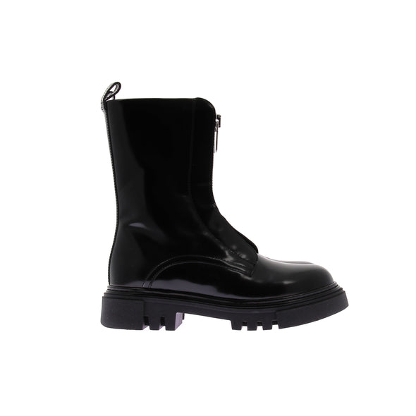 Boots noires en cuir