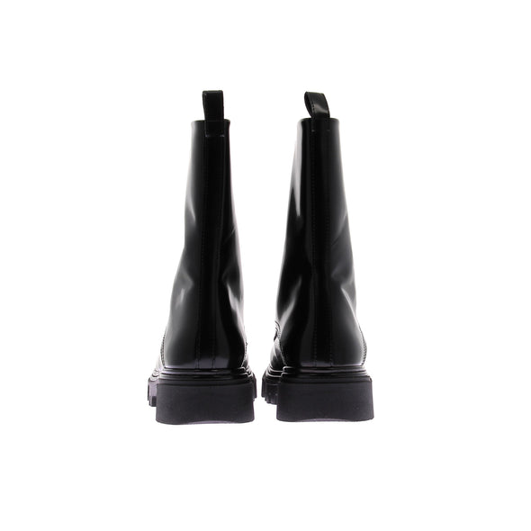 Boots noires en cuir
