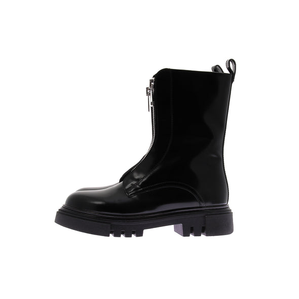 Boots noires en cuir