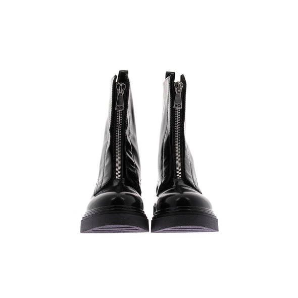 Boots noires en cuir