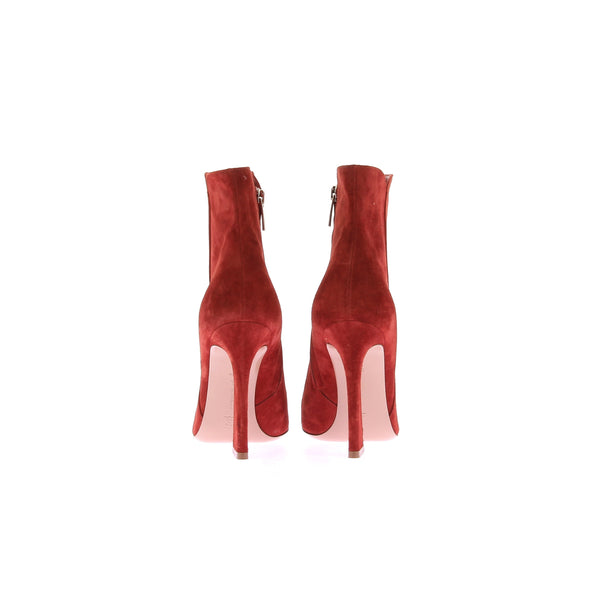 Bottines à talons oranges