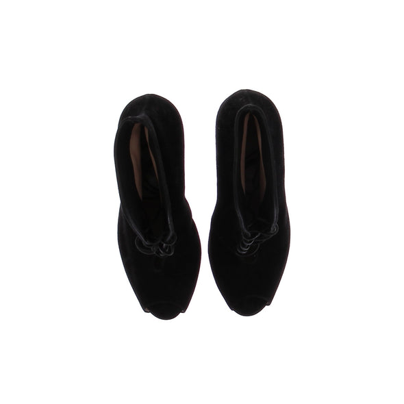 Bottines à talons en daim