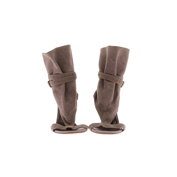 Sandales à talons taupes