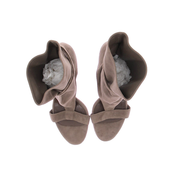 Sandales à talons taupes