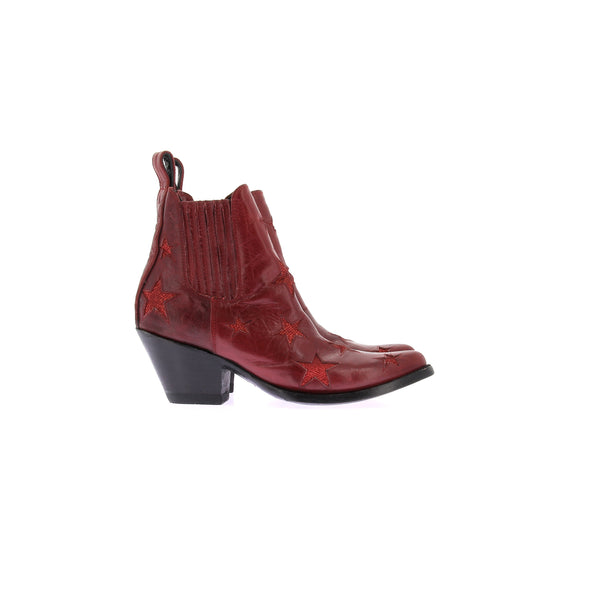 Bottines à talons rouges