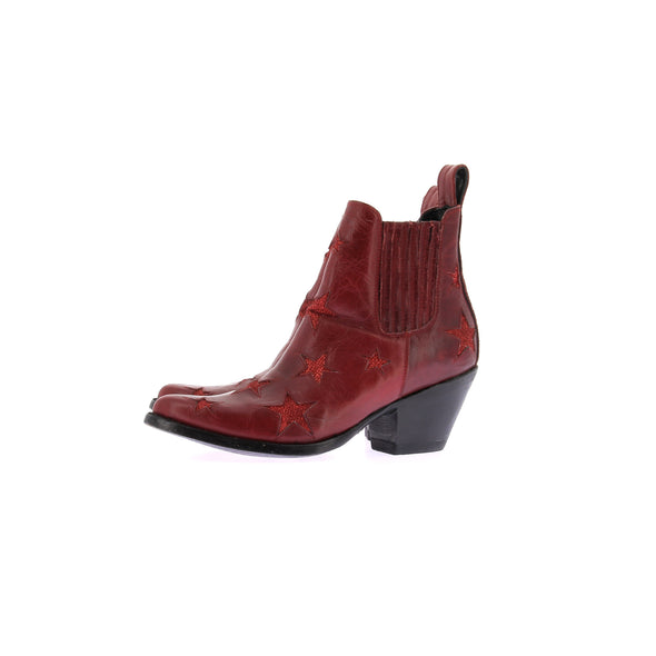 Bottines à talons rouges