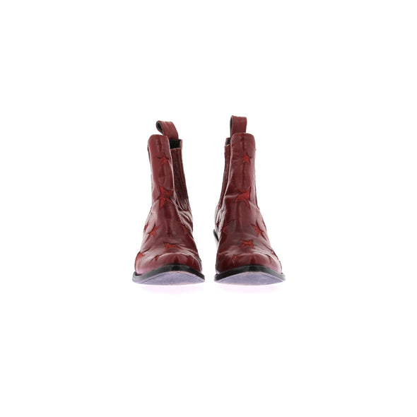 Bottines à talons rouges