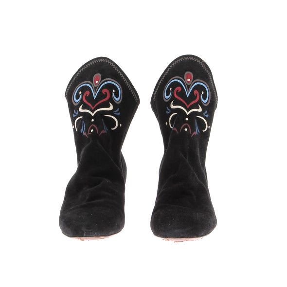 Bottines en daim