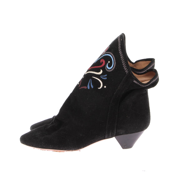 Bottines en daim