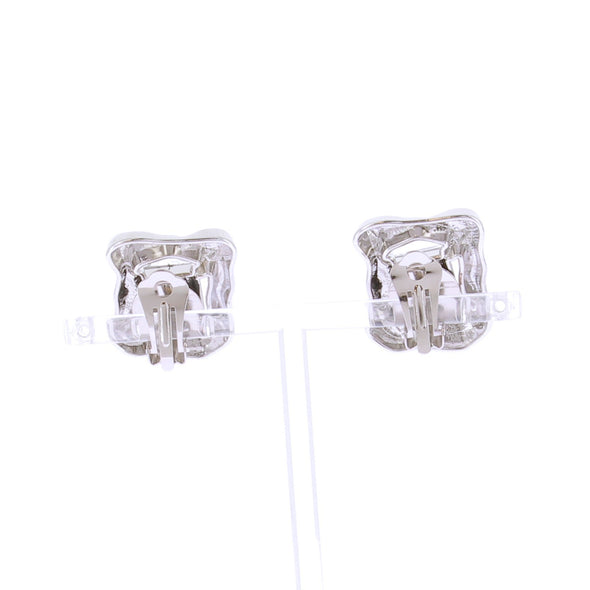 Boucles d'oreilles clips argentées
