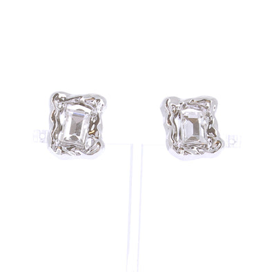 Boucles d'oreilles clips argentées