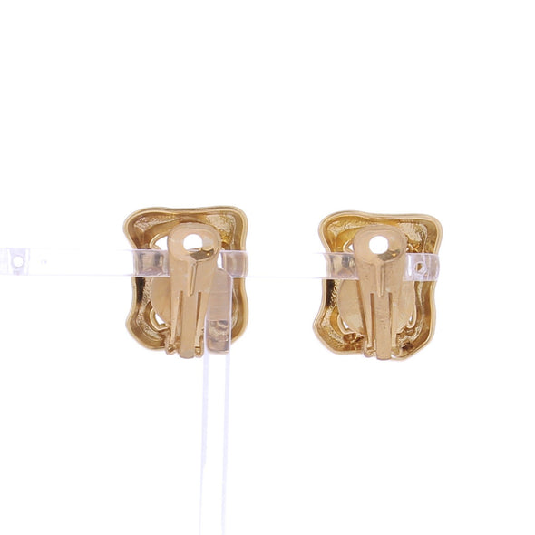 Boucles d'oreilles clips dorées